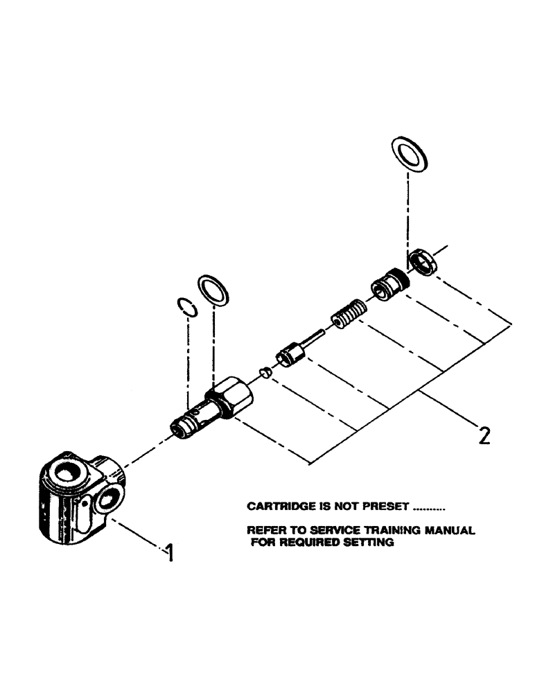 Схема запчастей Case IH 7000 - (B05-21) - HYDRAULIC RELIEF VALVE Hydraulic Components & Circuits