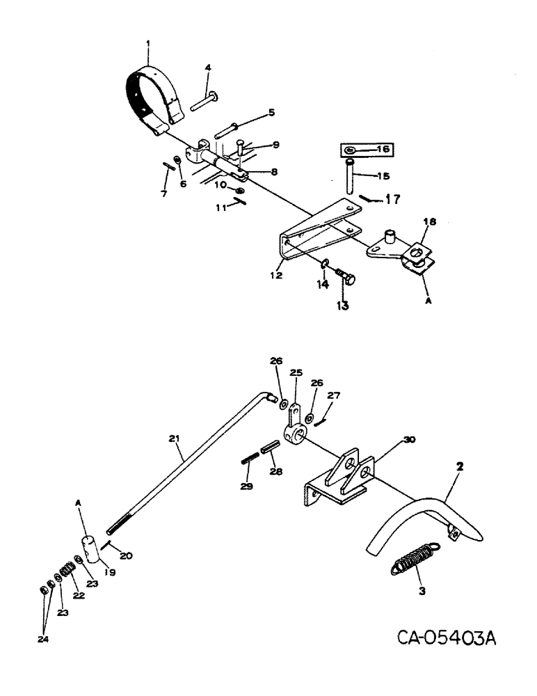 Схема запчастей Case IH 284 - (04-04) - BRAKES, PARKING BRAKE, GASOLINE ENGINE TRACTORS (5.1) - BRAKES