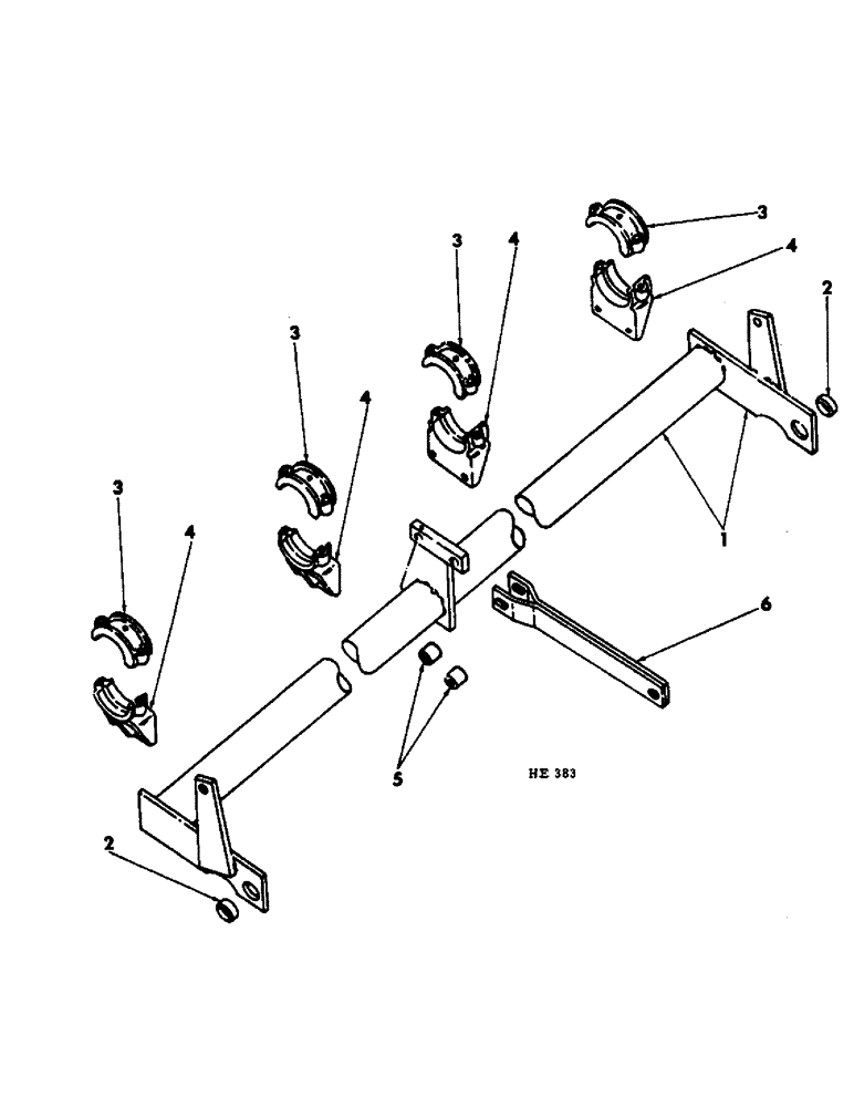 Схема запчастей Case IH 55 - (F-13) - ROCKSHAFT UNIT, 22 FOOT BUILT PRIOR TO AUGUST, 1973 