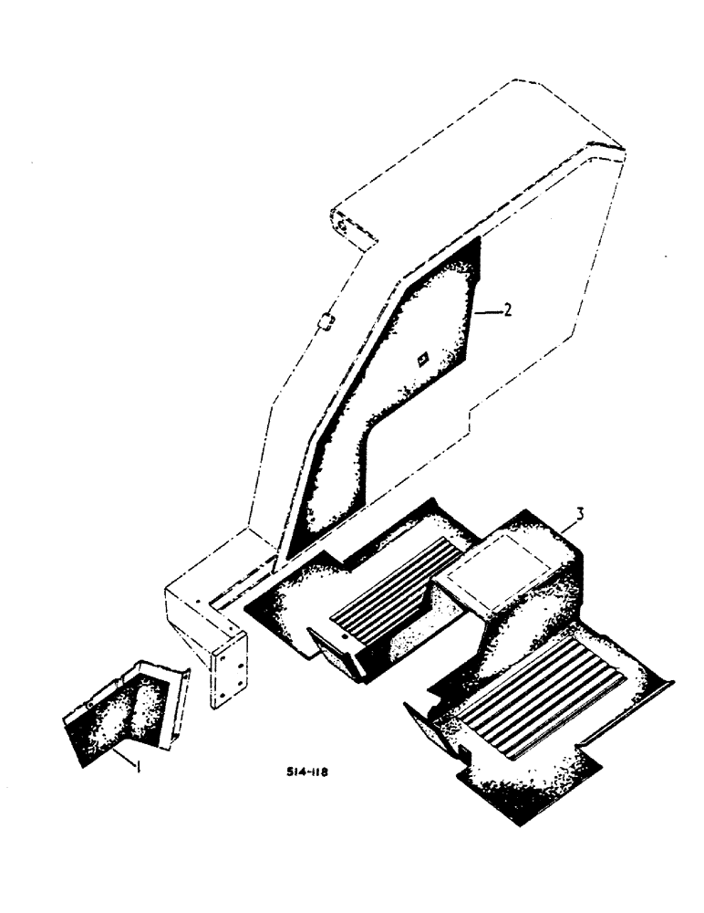Схема запчастей Case IH 474 - (13-17) - CAB, NOISE REDUCTION PACKAGE (05) - SUPERSTRUCTURE