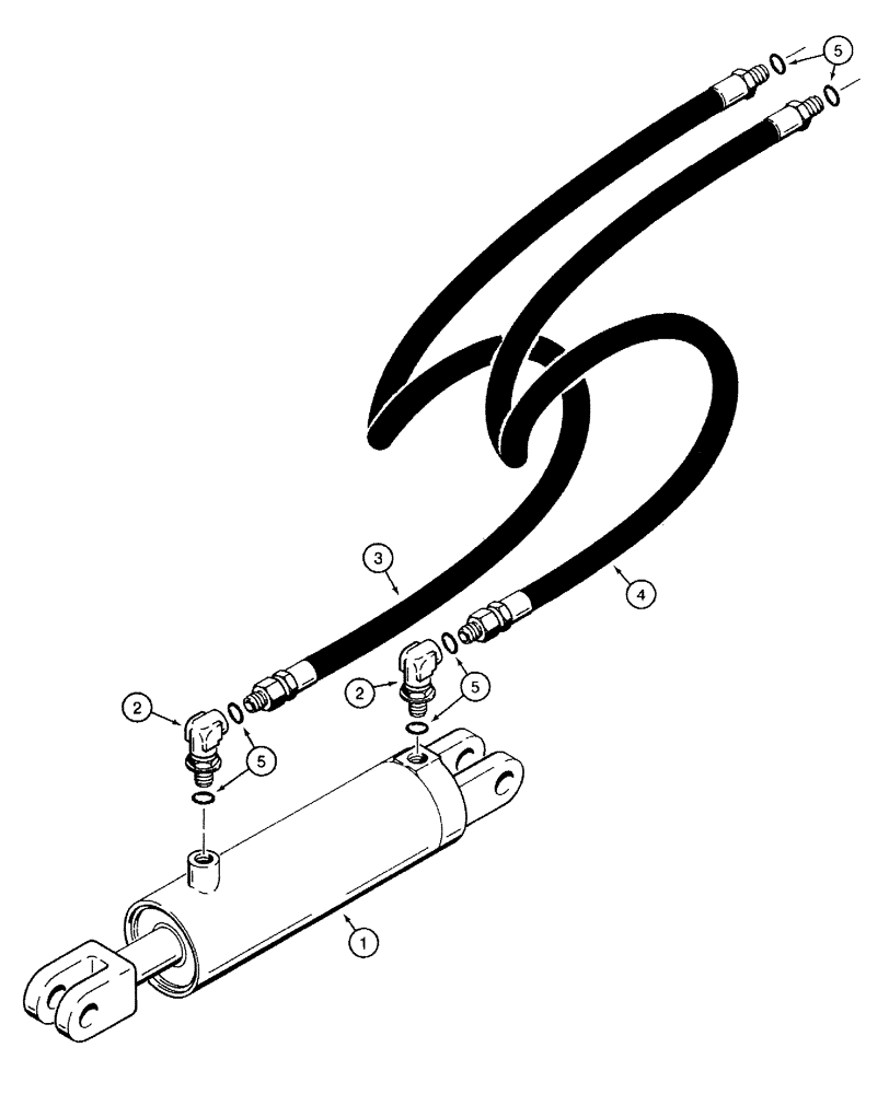 Схема запчастей Case IH 760 - (8-01) - TRANSPORT LIFT HYDRAULIC CIRCUIT, HOSES WITH MALE ENDS (08) - HYDRAULICS