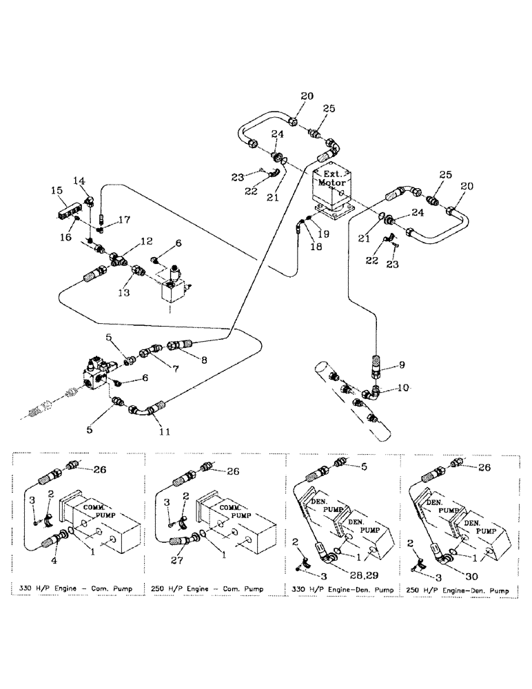 Схема запчастей Case IH 7000 - (B06-29) - HYDRAULIC CIRCUIT, PRIMARY EXTRACTOR Hydraulic Components & Circuits
