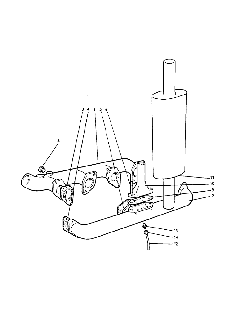 Схема запчастей Case IH 996 - (A28) - ENGINE, MANIFOLDS AND SILENCER, 990, 995, 996, 1210 AND 1212 TRACTORS (01) - ENGINE