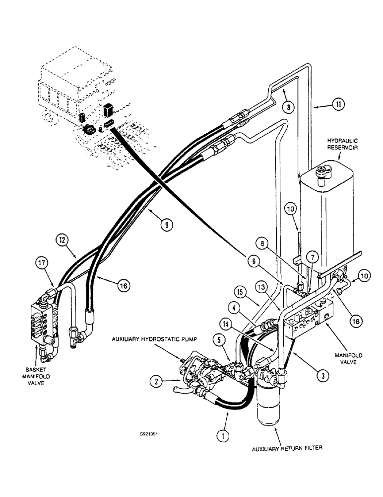 Схема запчастей Case IH 1800 - (1-16) - PICTORIAL INDEX, MANIFOLD VALVE HYDRAULIC SYSTEM, PRIOR TO P.I.N. JJC133070 (00) - PICTORIAL INDEX