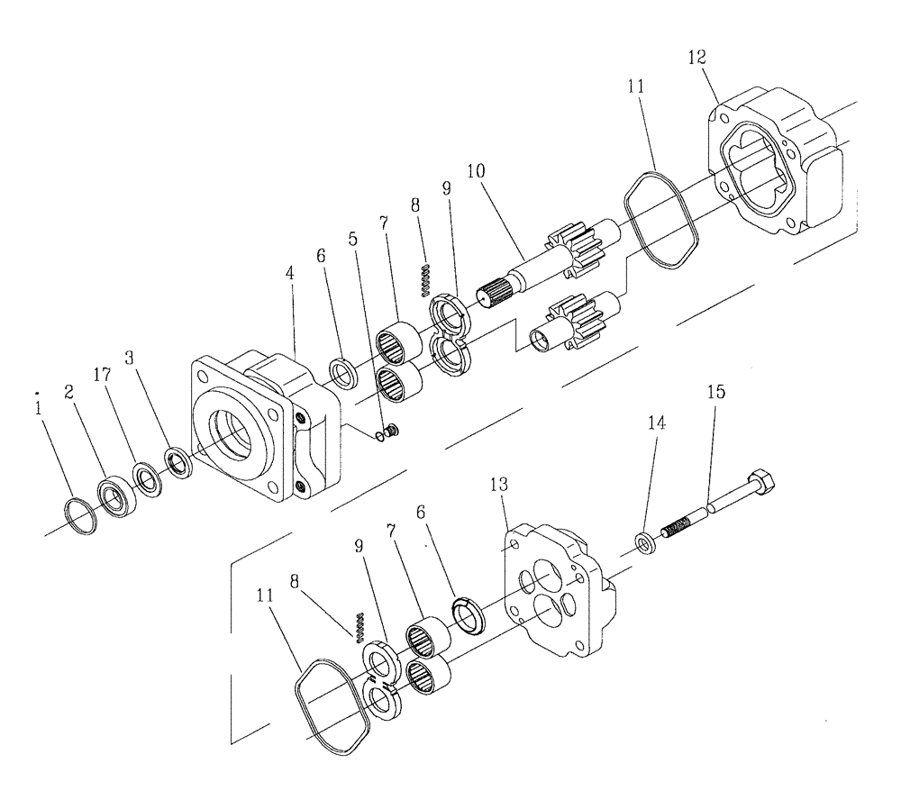 Схема запчастей Case IH 7700 - (B03[13]) - HYDRAULIC MOTOR M50A Hydraulic Components & Circuits