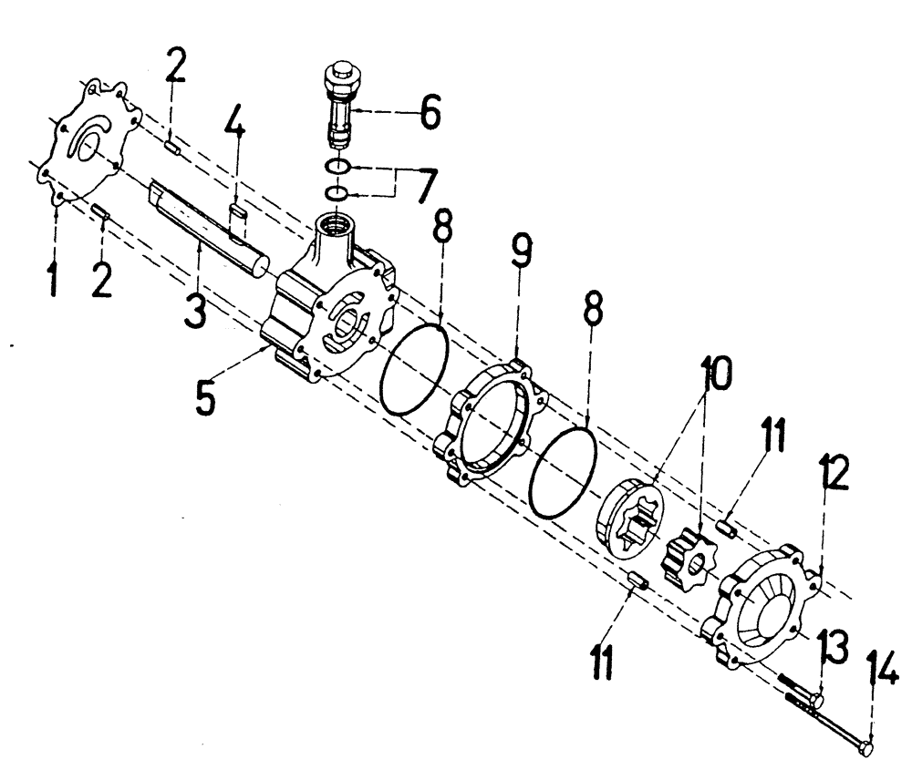 Схема запчастей Case IH 7700 - (B04[04]) - HYDRAULIC PUMP DENISON Hydraulic Components & Circuits