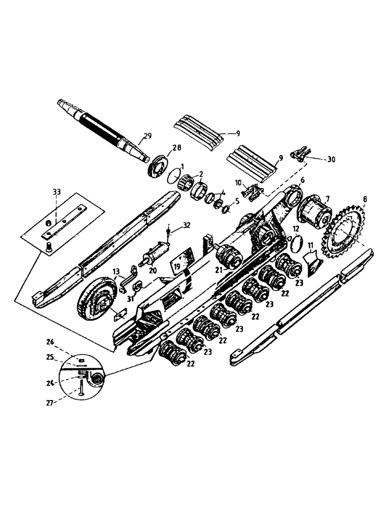 Схема запчастей Case IH 7700 - (A03-11) - MAINFRAME, TRACK ASSEMBLY, 7700 Mainframe & Functioning Components
