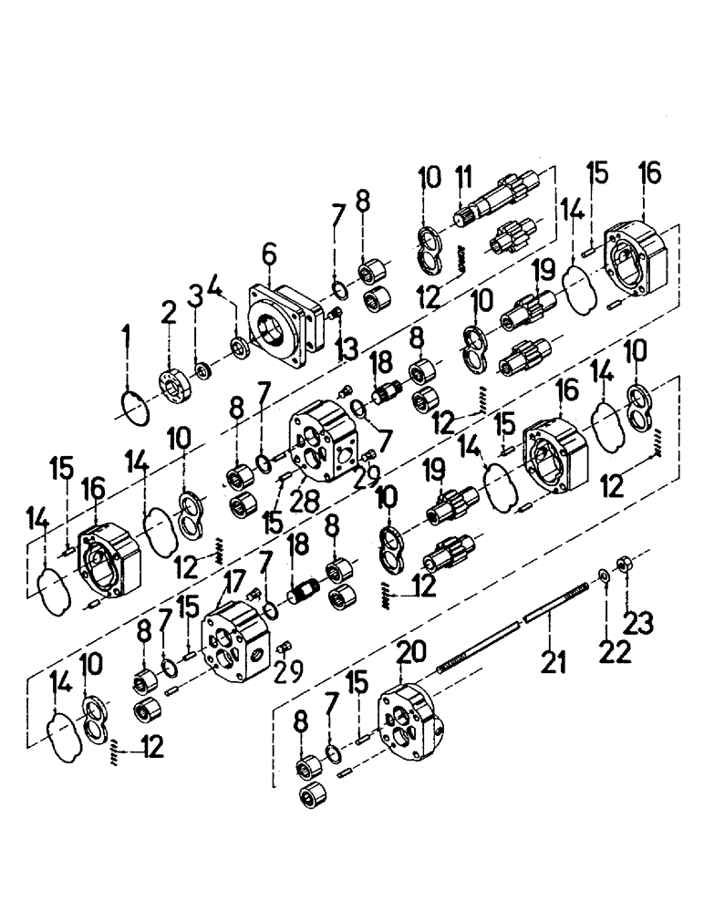 Схема запчастей Case IH 7000 - (B02-55) - HYDRAULICS, MOTOR, BASECUTTER DRIVE Hydraulic Components & Circuits
