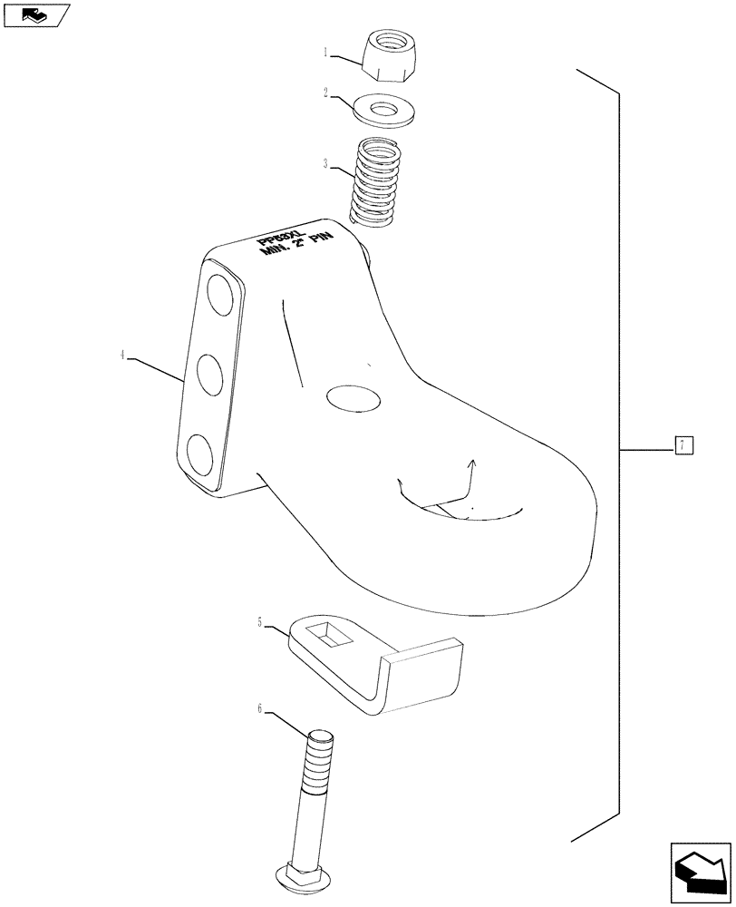 Схема запчастей Case IH 330 TRUE-TANDEM - (39.110.01) - CAT V PERFECT HITCH (39) - FRAMES AND BALLASTING