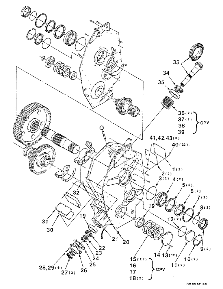 Схема запчастей Case IH 8590 - (02-26) - GEARBOX ASSEMBLY, (CONT), S.N. CFH0139001 THRU CFH0139089 Driveline