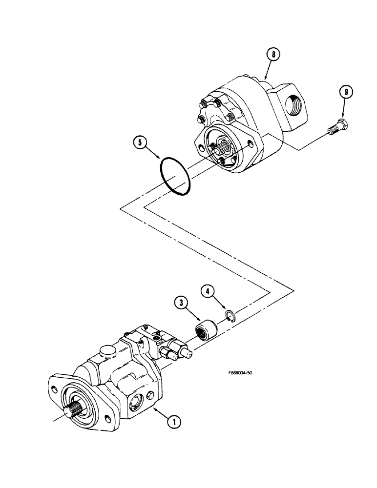 Схема запчастей Case IH 9150 - (8-10) - HYDRAULIC PUMP ASSEMBLY (08) - HYDRAULICS