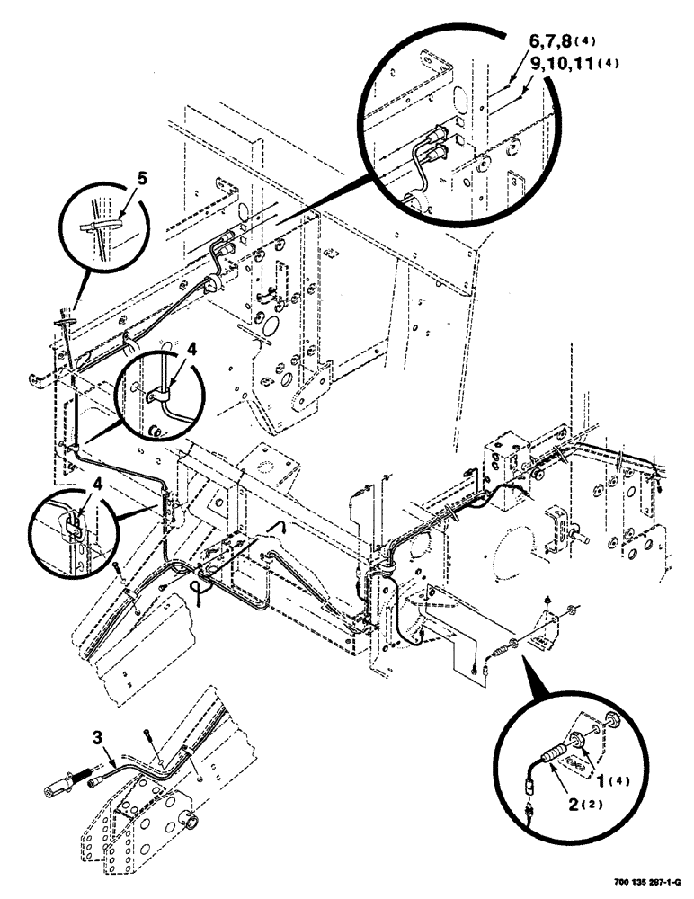 Схема запчастей Case IH RS551 - (4-04) - ELECTRICAL ASSEMBLY, MAIN, WITH MESH WRAP (06) - ELECTRICAL