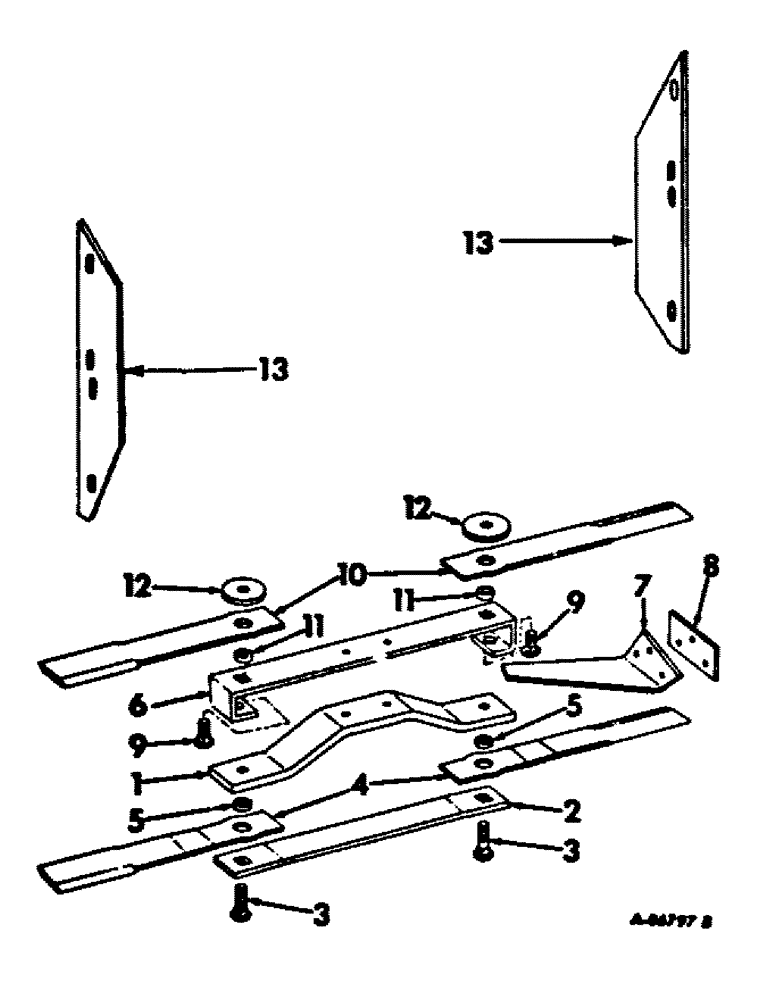 Схема запчастей Case IH 311 - (Q-06) - BLADES, SHREDDER AND RELATED PARTS 