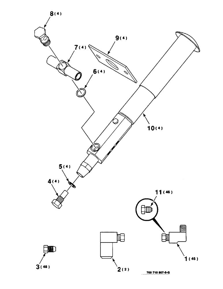 Схема запчастей Case IH 8590 - (6-52) - LUBE KIT, KNOTTER, 700710807 LUBE KIT, KNOTTER, COMPLETE (14) - BALE CHAMBER