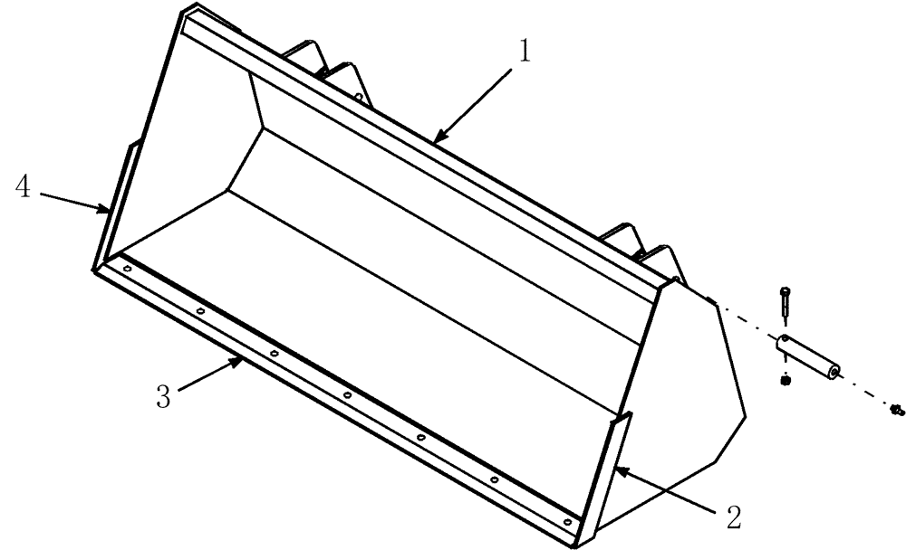 Схема запчастей Case IH LX146 - (012) - BUCKETS, PIN - ON (82) - FRONT LOADER & BUCKET