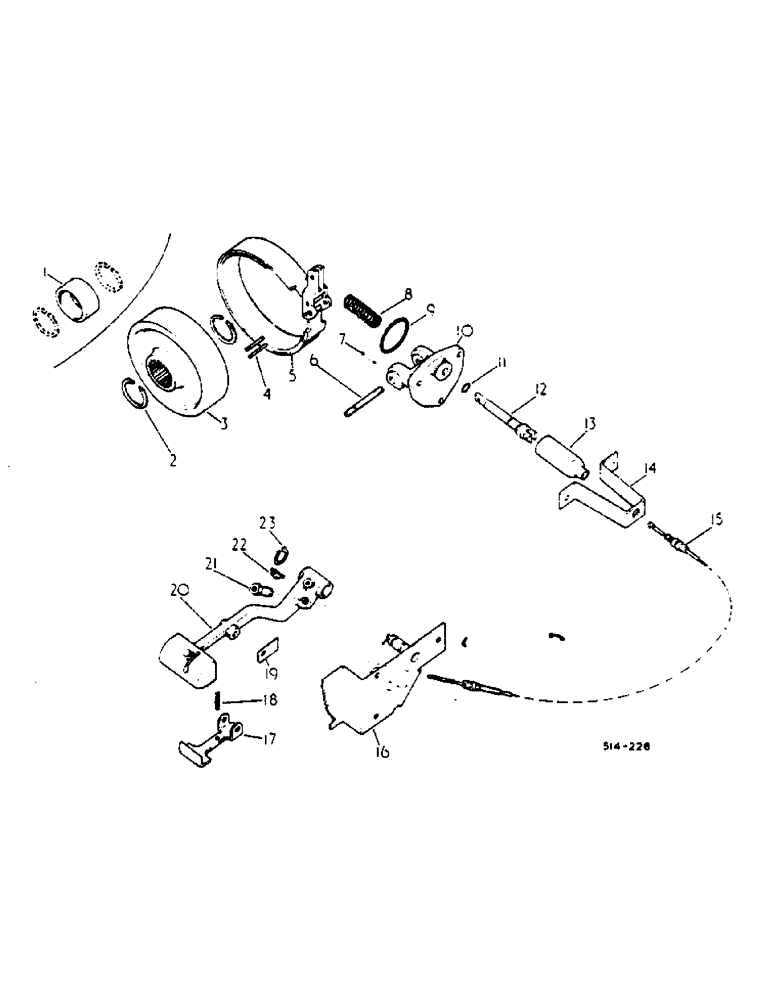 Схема запчастей Case IH 674 - (04-08) - PARK LOCK (5.1) - BRAKES
