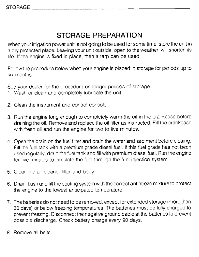 Схема запчастей Case IH 6830TA - (1-41) - STORAGE, STORAGE PREPARATION 
