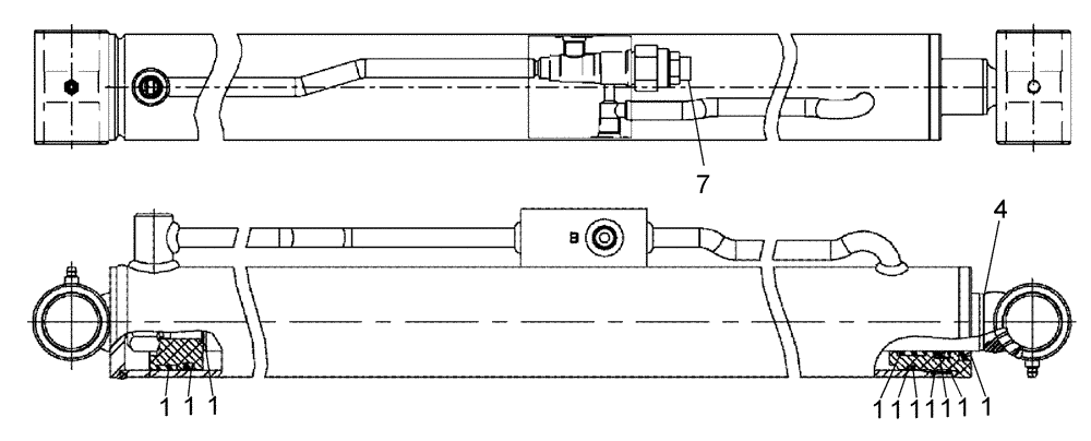 Схема запчастей Case IH SPX3320 - (07-013) - BOOM HEIGHT CYLINDER Cylinders