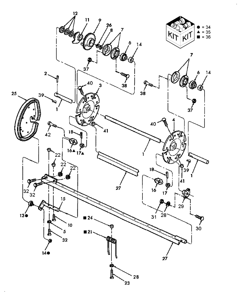Схема запчастей Case IH SB521 - (60.220.08) - PICKUP SHAFT & PICKUP FINGER (60) - PRODUCT FEEDING