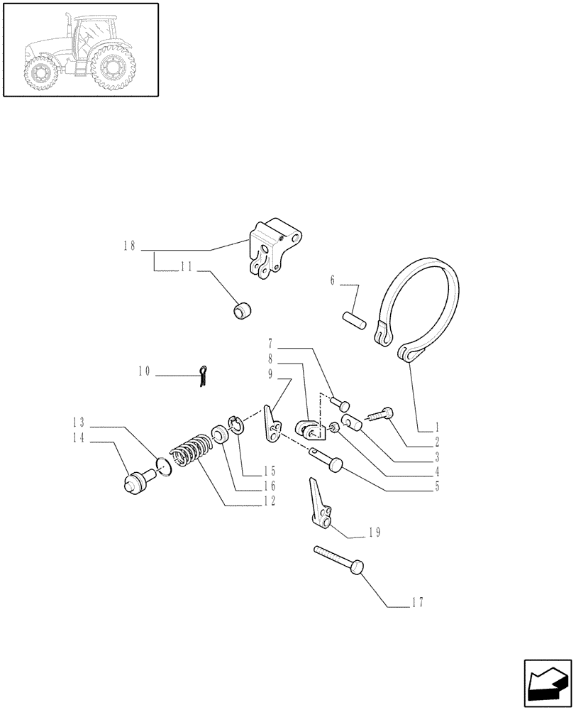 Схема запчастей Case IH PUMA 210 - (1.80.7[02]) - PTO, CLUTCH (07) - HYDRAULIC SYSTEM