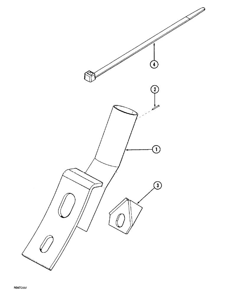 Схема запчастей Case IH 4300 - (9-114) - SEED BOOT (09) - CHASSIS/ATTACHMENTS