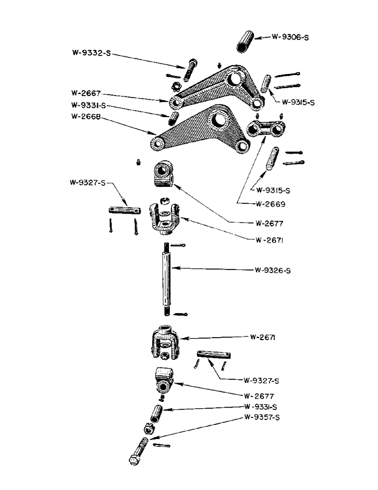 Схема запчастей Case IH WPH - (14) - BELLCRANK ASSEMBLY, WPH PLOW 