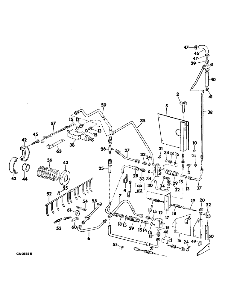 Схема запчастей Case IH 915 - (10-14) - HYDRAULICS, AUTOMATIC HEADER CONTROL (07) - HYDRAULICS