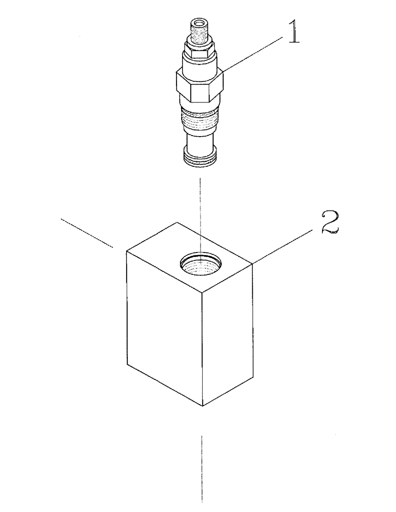 Схема запчастей Case IH 7000 - (B05-22) - HYDRAULIC RELIEF VALVE Hydraulic Components & Circuits