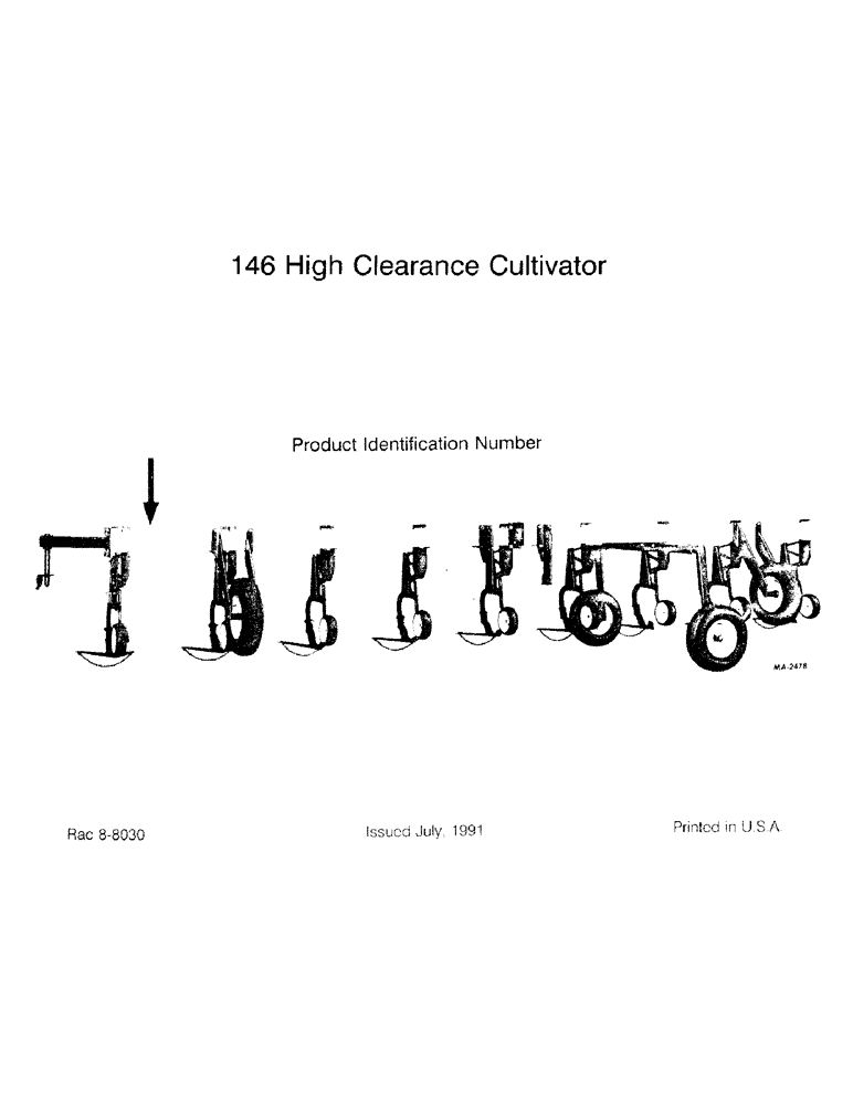 Схема запчастей Case IH 146 - (1-2) - PRODUCT IDENTIFICATION NUMBER 
