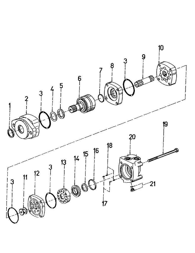 Схема запчастей Case IH 7700 - (B02-01) - HYDRAULICS, MOTOR, ROLLERS & ELEVATOR DRIVE Hydraulic Components & Circuits
