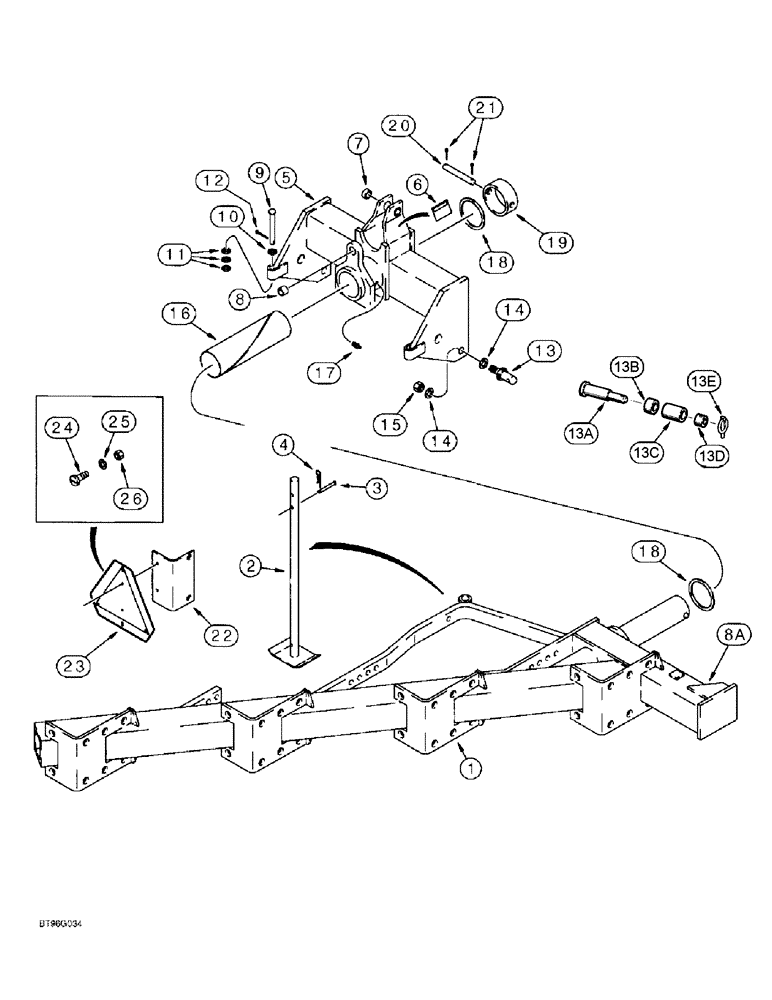 Схема запчастей Case IH 145 - (09-02) - MAIN FRAME, RIGID AND SPRING TRIP BEAM PLOWS (09) - CHASSIS/ATTACHMENTS