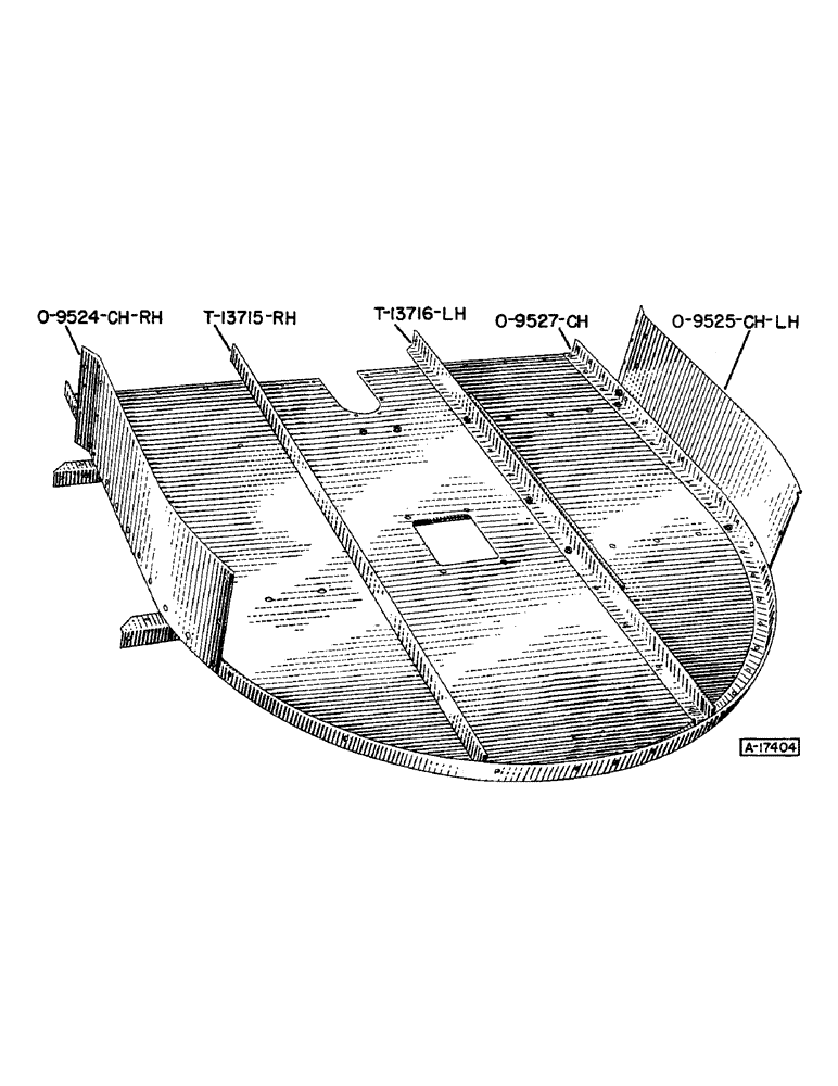 Схема запчастей Case IH 602 - (011) - MAIN FRAME, BOTTOM SIDE, #602 