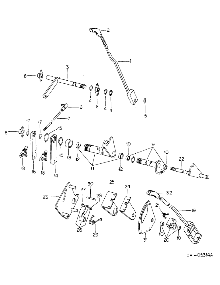 Схема запчастей Case IH 3788 - (07-38) - DRIVE TRAIN, TRANSMISSION CONTROL, EXTERNAL, 3788 TRACTORS (04) - Drive Train