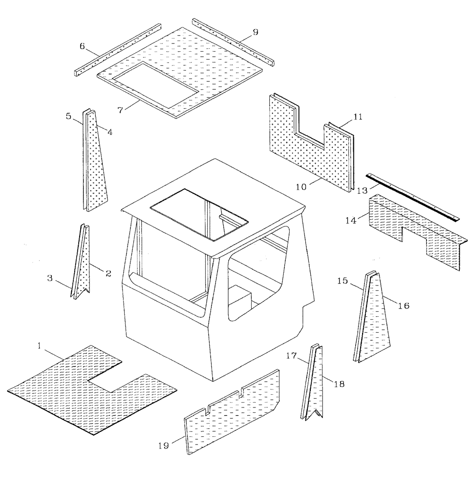 Схема запчастей Case IH AUSTOFT - (A03-02) - INSULATION AND MATS Mainframe & Functioning Components