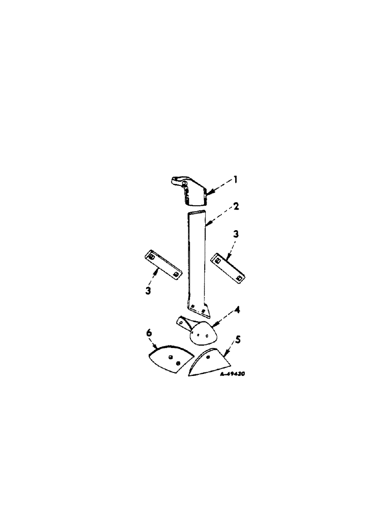 Схема запчастей Case IH 70 - (F-10[C]) - STATIONARY JOINTERS, ONE PER FURROW 