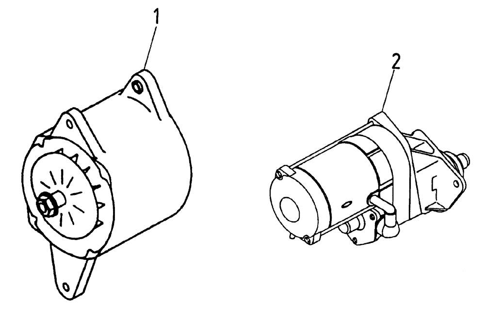 Схема запчастей Case IH AUSTOFT - (C01-04) - ALTERNATOR AND STARTER MOTOR Engine & Engine Attachments