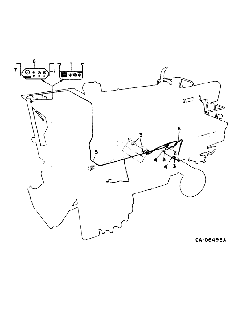 Схема запчастей Case IH 1440 - (08-31) - ELECTRICAL, GRAIN LOSS MONITOR (06) - ELECTRICAL