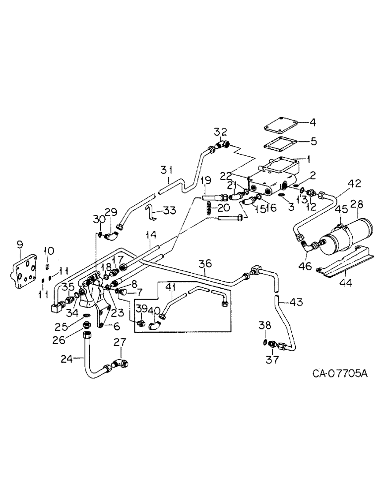 Схема запчастей Case IH 6788 - (10-12) - HYDRAULICS, PRIORITY VALVE AND CONNECTIONS (07) - HYDRAULICS