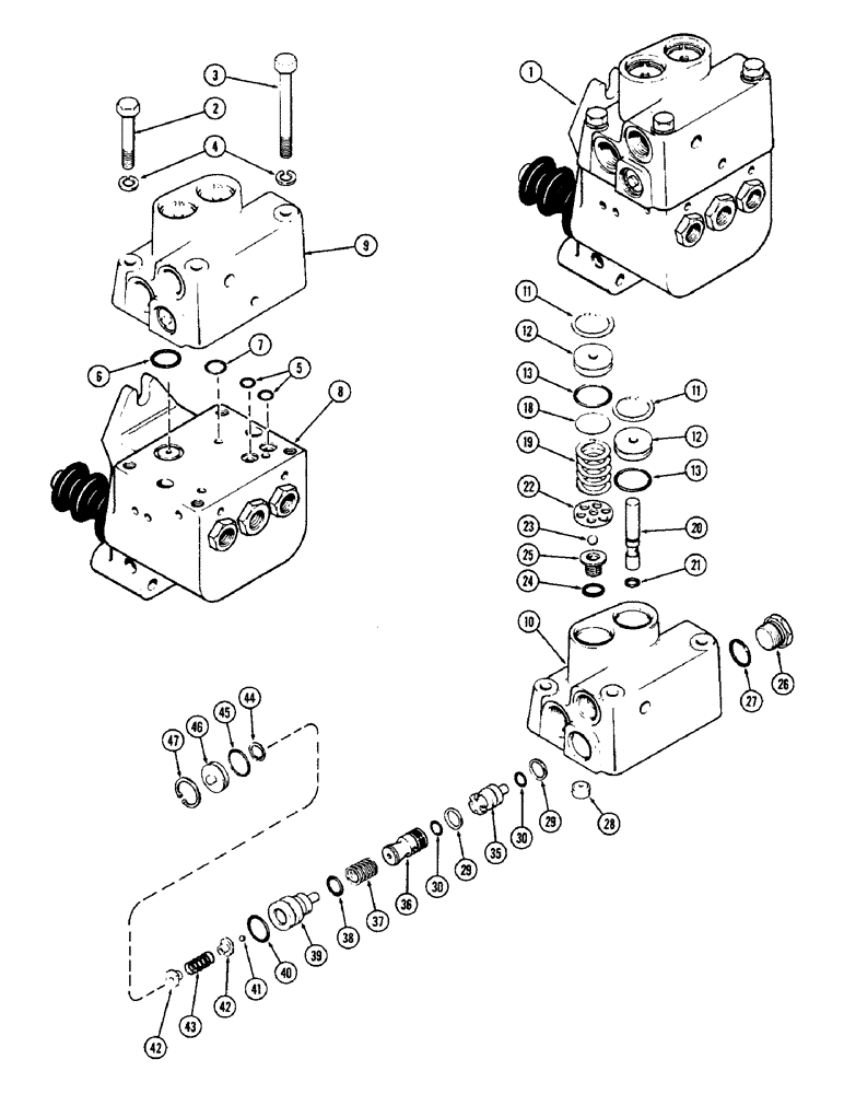 Схема запчастей Case IH 1370 - (148) - POWER ASSIST BRAKE SYSTEM, POWER ASSIST BRAKE VALVE ASSEMBLY, USED WITH DIFFERENTIAL LOCK (07) - BRAKES