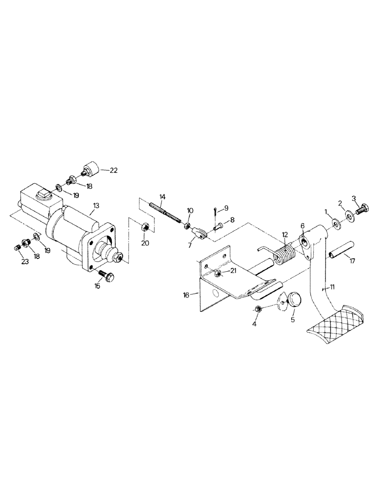 Схема запчастей Case IH KP-525 - (01-28) - BRAKE CONTROLS (10) - CAB