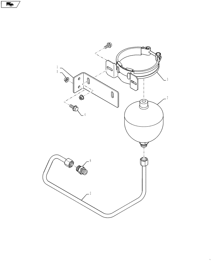 Схема запчастей Case IH 7130 - (35.204.12) - ACCUMULATOR- MOUNTING AND SYSTEM (35) - HYDRAULIC SYSTEMS