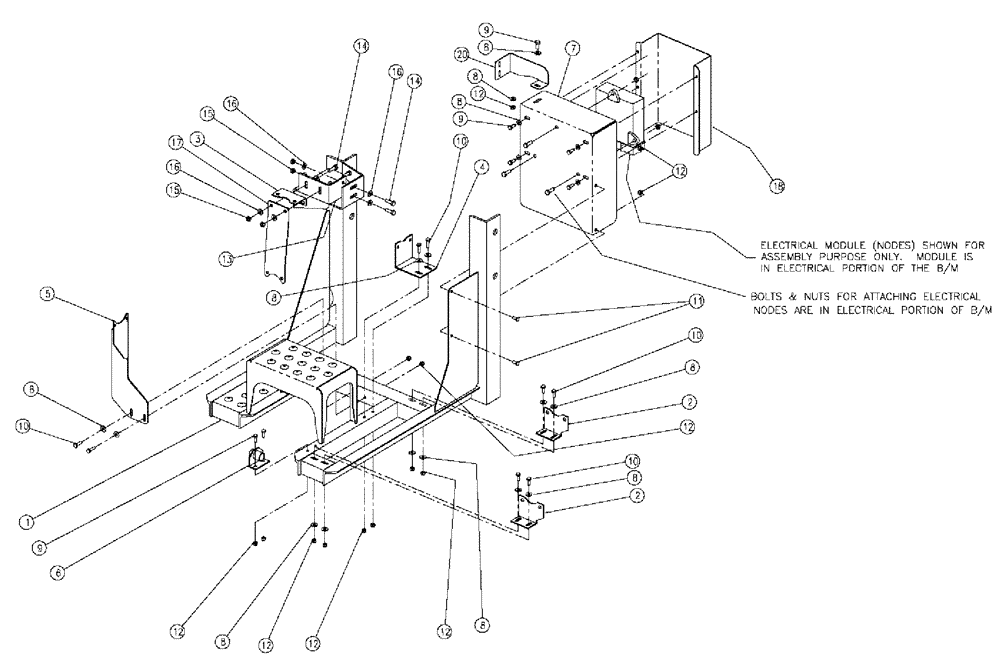 Схема запчастей Case IH 810 - (10-018) - PUMP STATION GROUP BRACKET, 60’ & 70’ Wet Kit