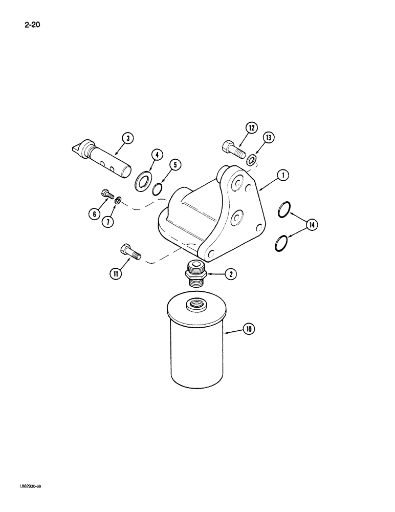 Схема запчастей Case IH STEIGER - (2-020) - WATER FILTER, L-10 ENGINE (02) - ENGINE