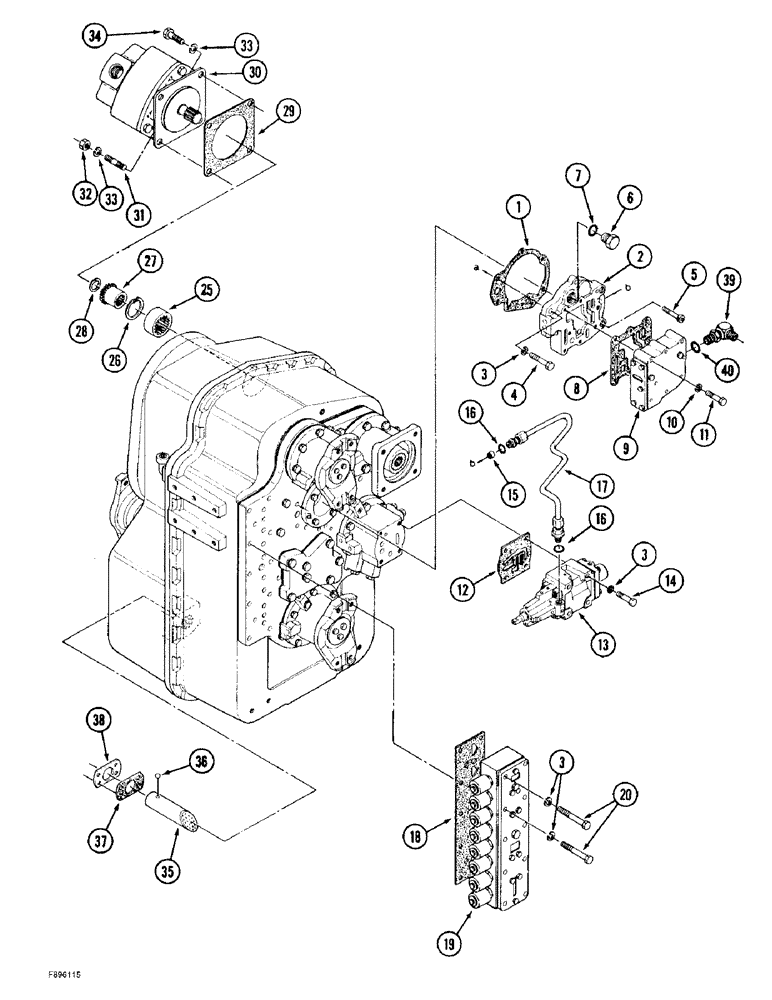 Схема запчастей Case IH 9330 - (6-004) - TRANSMISSION ASSEMBLY (06) - POWER TRAIN