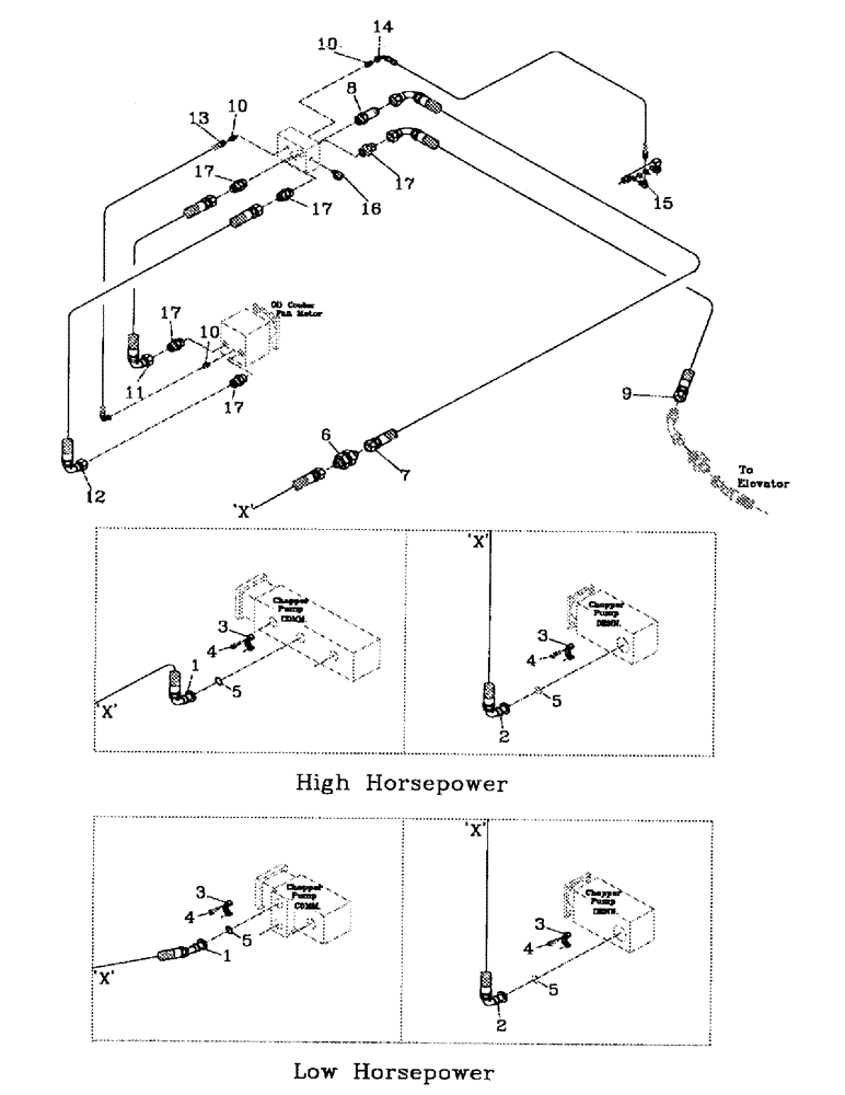 Схема запчастей Case IH 7700 - (B06-40) - HYDRAULIC CIRCUIT, REMOTE OIL COOLER Hydraulic Components & Circuits