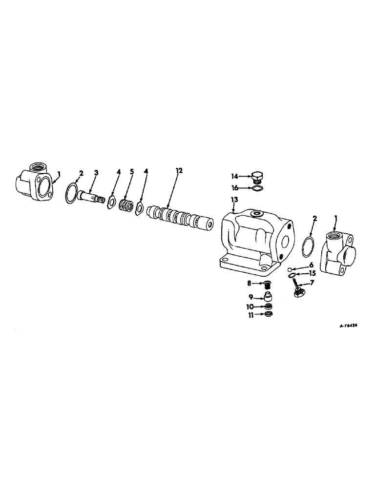 Схема запчастей Case IH 815 - (F-22) - HYDRAULICS SYSTEM, STEERING VALVE (07) - HYDRAULIC SYSTEM