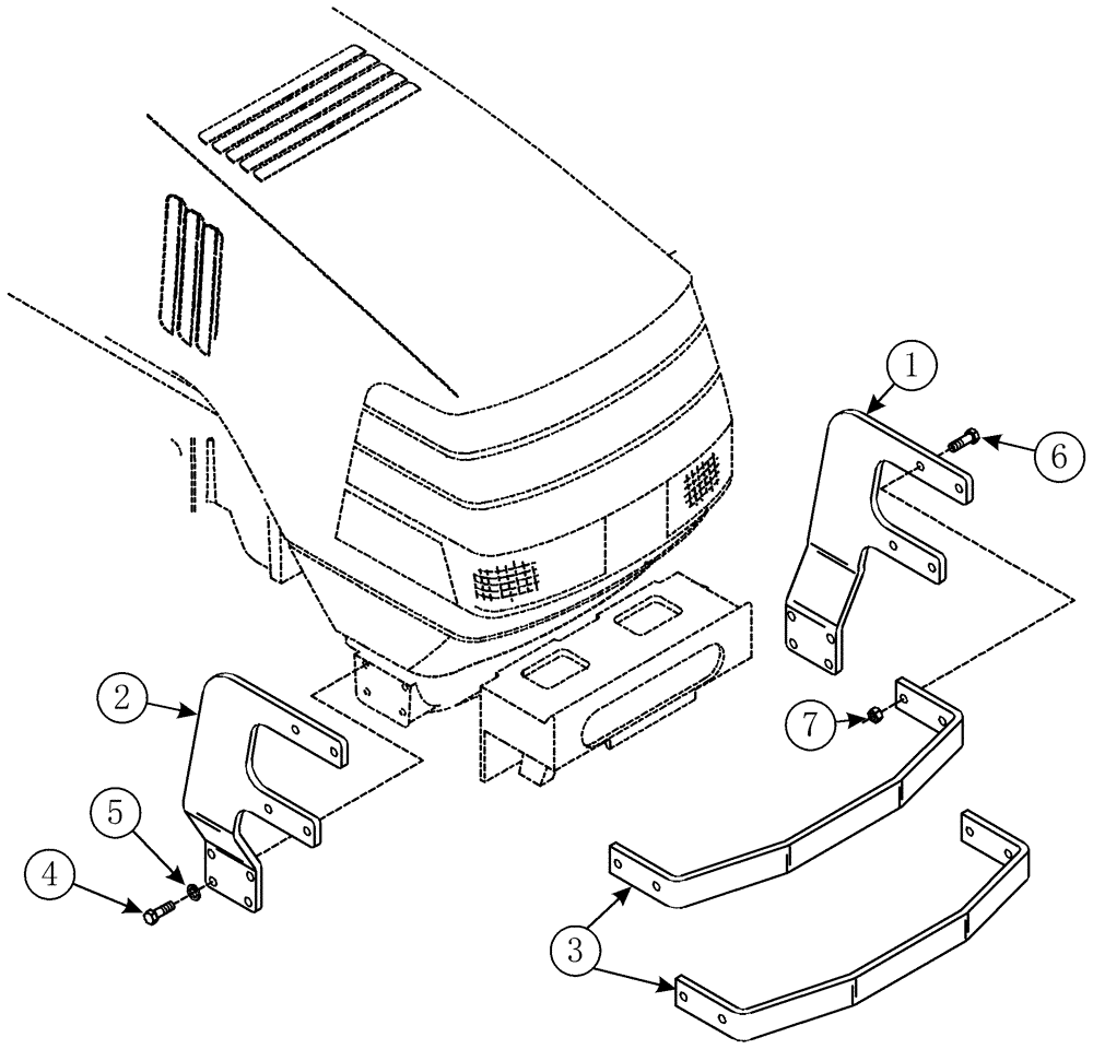 Схема запчастей Case IH LX192 - (88.058.04) - GRILLE GUARD (88) - ACCESSORIES