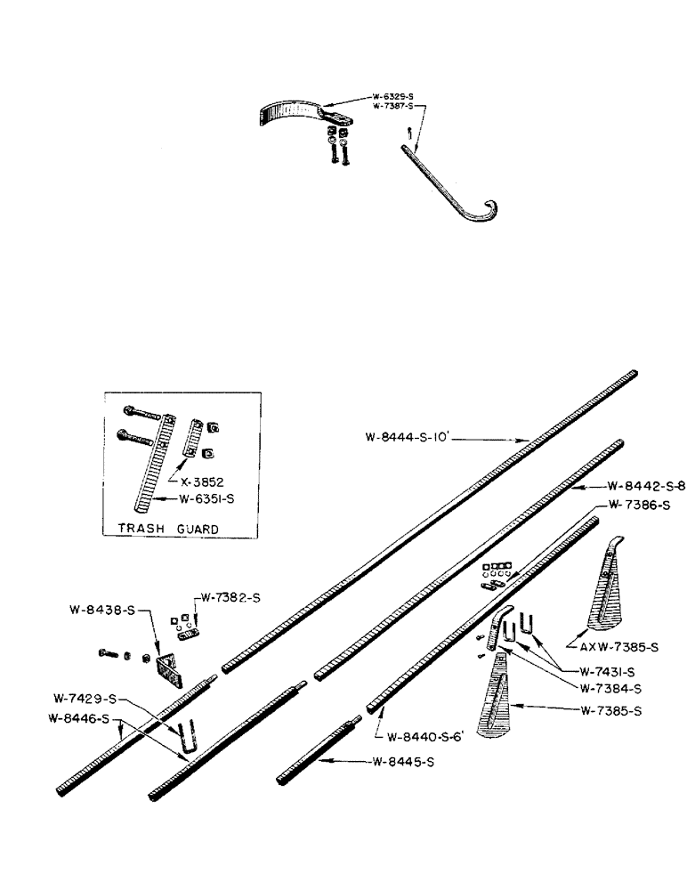 Схема запчастей Case IH WPH - (32) - WHEEL SCRAPERS, SCRAPER ATTACHMENT FOR DISK, TRASH GUARDS, 6 FT., 8 FT., 10 FT. 