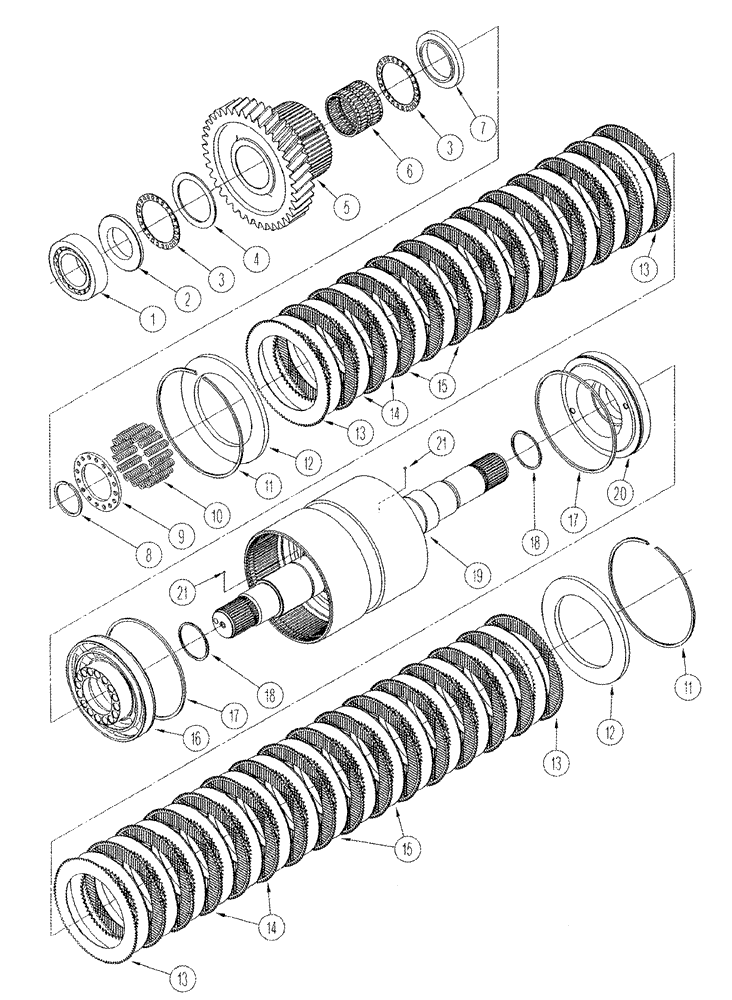 Схема запчастей Case IH STX325 - (06-23) - FIFTH SHAFT ASSY (06) - POWER TRAIN