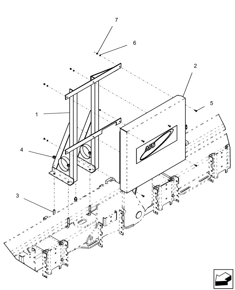 Схема запчастей Case IH 1250 - (55.100.07) - ELECTRICAL - PANEL MOUNTING - 24 ROW (55) - ELECTRICAL SYSTEMS